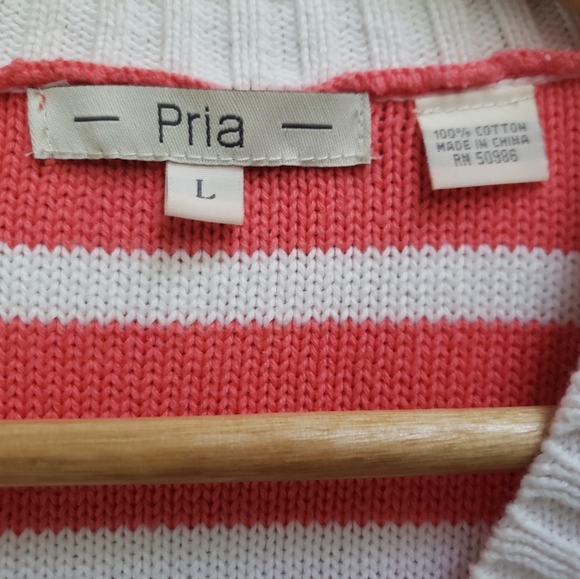 Pria vintage knit striped sweater - Picture 6 of 6
